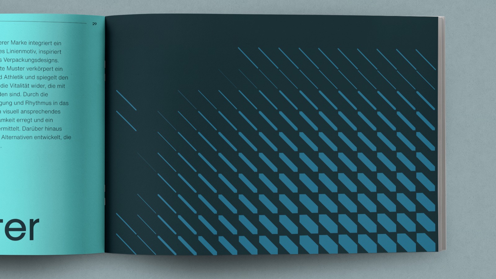 enjay Brand Guide mit grafischem Pattern