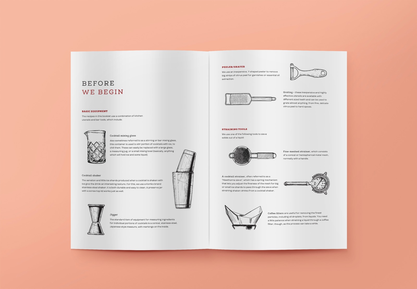 The Alpinist Rezeptbuch Doppelseite Before we begin