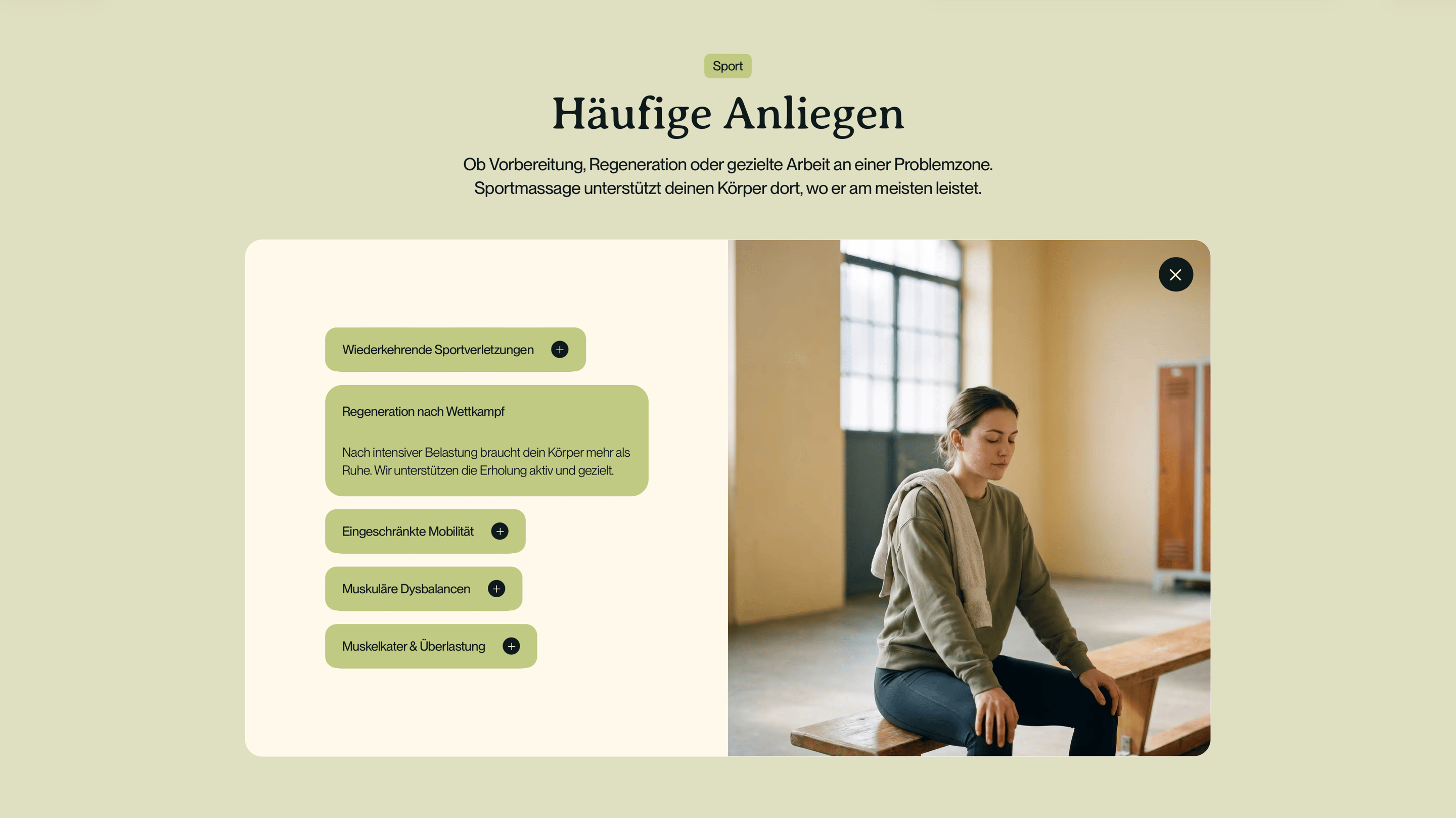 Onuā Sport-Seite mit häufigen Anliegen